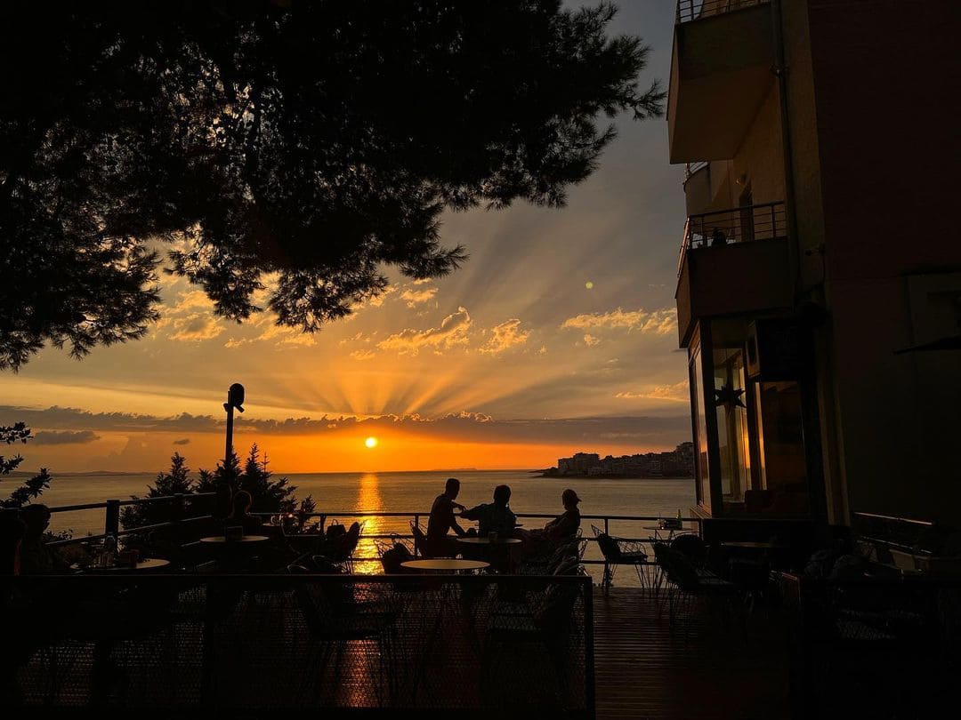 Caffè Italia terrace in Saranda